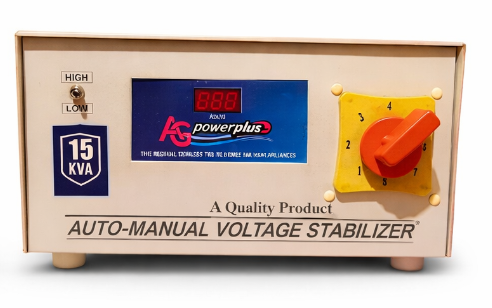 AG Power Plus 15kVA Heavy-Duty Voltage Stabilizer | 45kg Transformer | Auto Cut Protection