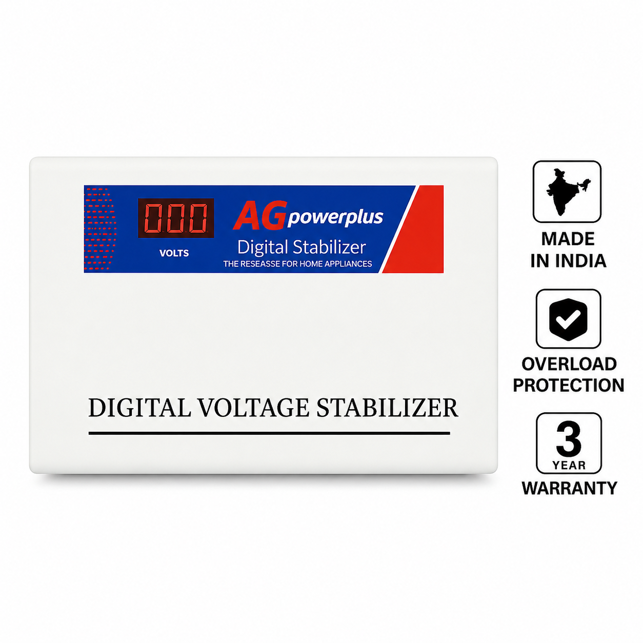 AG Power Plus 3kVA Automatic Mainline Voltage Stabilizer